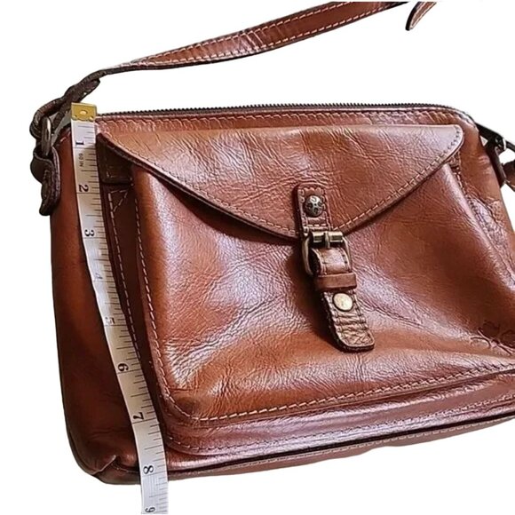 Patricia Nash Leather Shoulder Bag Gorgeous cognac colored leather with an adjus - Picture 11 of 11